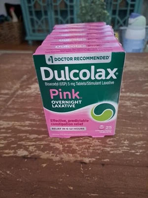 (LOTE DE 6) Dulcolax Mujer Suave Laxante Cómodo Comprimidos Recubiertos 5 mg 25 Unidades  Foto 1 de 4