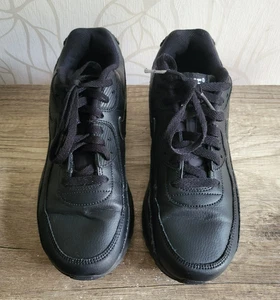 Nike Air Max 90 LTR GS CD6864-001 Schuhe Sneaker Schwarz Leder Gr. 39 - Picture 1 of 7