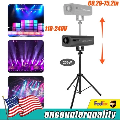 230W 6 Color LED Spotlight Follow Stage Light Disco DJ Show Party Lighting DMX - Image 1 of 4