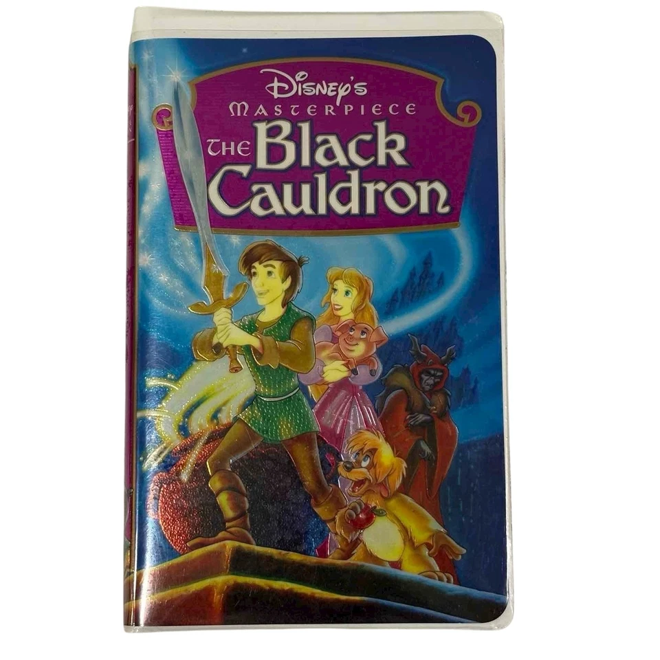 Disney The Black Cauldron VHS Masterpiece Collection 1985 Animated Fantasy Foto 1 de 2