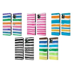 HEAD CASE DESIGNS RAYURES D'AQUARELLE ÉTUI COQUE EN CUIR POUR APPLE iPHONE - Photo 1 sur 11