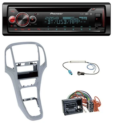Pioneer MP3 DAB CD Bluetooth USB Autoradio für Opel Astra J ab 2009 Platin silbe - Bild 1 von 4