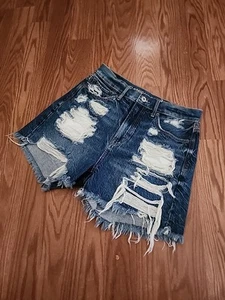 American Eagle Outfitters Highest Rise 90er Boyfriend kurze Jeansshorts Größe 2 - Bild 1 von 11