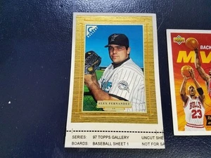 Alex Fernandez Florida Marlins 1997 Topps Gallery OVERSIZE White Border PROOF - Picture 1 of 4