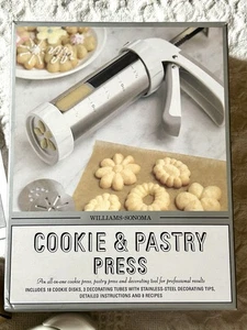 Williams-Sonoma pressa per biscotti e pasticceria 2005 scatola originale 18 dischi + accessori - Foto 1 di 17