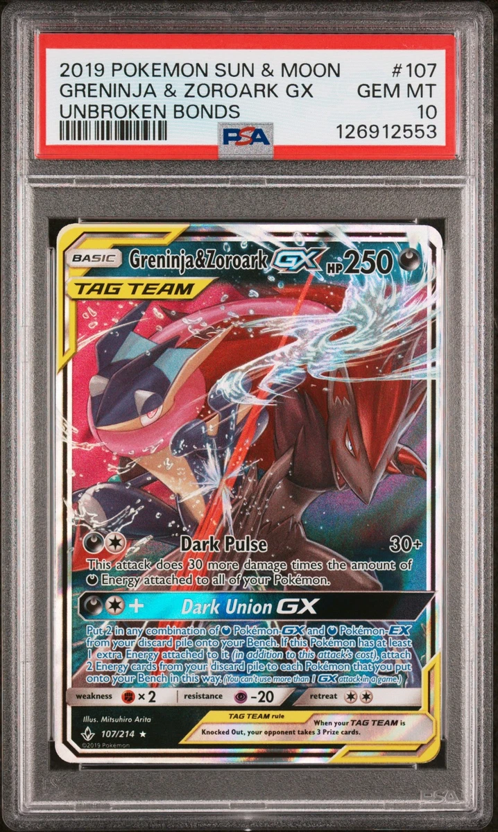 Greninja & Zoroark GX 107/214 Sm-Unbroken Bonds for sale | eBay