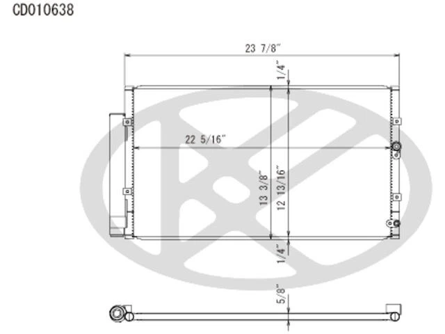 Condensador de aire acondicionado para Subaru BRZ 2013-2020 2014 2015 2016 2017 2018 2019 VR532KR Foto 1 de 1