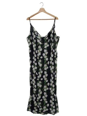 ASOS Vestido de Verano Mujeres Vestido Talla EU 50 verde-blanco-negro - Imagen 1 de 4