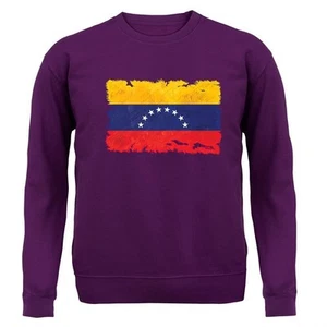 Venezuela Grunge Style Flag - Kids Hoodie / Sweater - Venezuelan Love Live - Picture 1 of 18