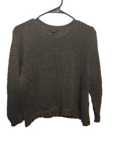 Eileen Fisher offener Strickpullover Bio Baumwolle olivgrün cropped Gr. XL/TG - Bild 1 von 14