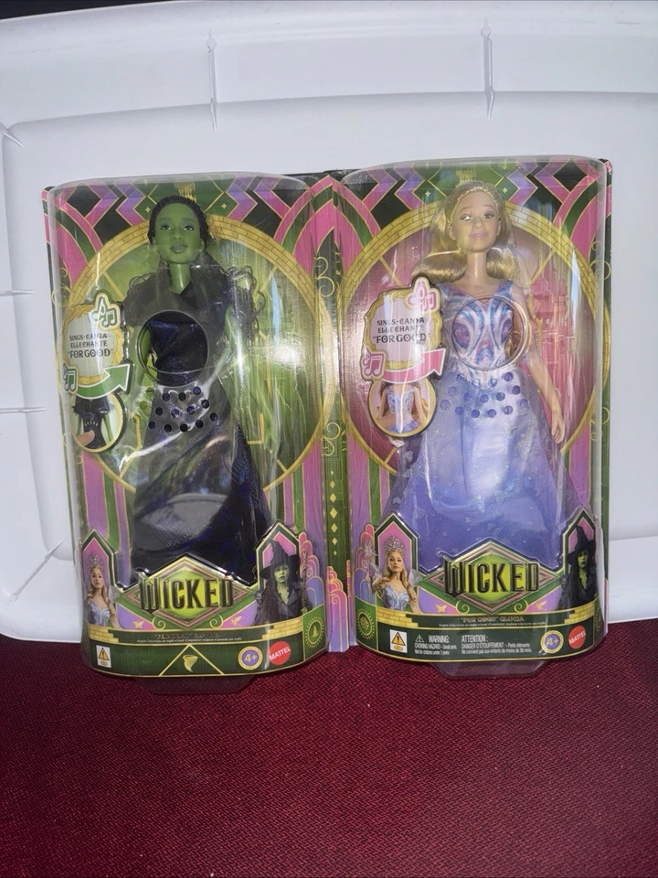 Mattel Wicked For Good Movie Singing Glinda and Elphaba doll SET NEW IN HAND* - Image 1 of 1