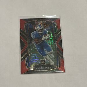 2020 Panini Select RC D'Andre Swift Club Level Red Disco /49 SSP #251 LIONS