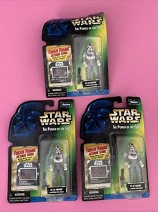 AT-AT Driver x3 FF Freeze Frame 1998 STAR WARS Power of the Force POTF Bent Card - Picture 1 of 8