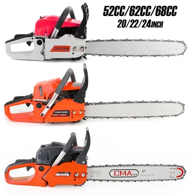 AMOTOPART 52/62/68cc Gas Chainsaw Top Handle Cordless Gasoline Powered Chain Saw 2-Cycle