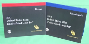 2012 ANNUAL US Mint Uncirculated Coin Set 28 P and D Minted Coins with COA - Picture 1 of 6