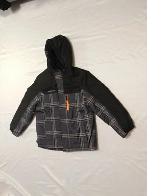 ZeroXposure Boy's Kid's Winter Hood Coat Jacket Size L 12/14 Gray/White/Orange - Image 1 of 4