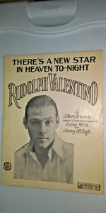 Partituras: There's A New Star In Heaven To-Night de Rudolph Valentino 1926 - Imagen 1 de 2