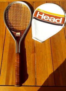 RARO AMF HEAD Aluminio Raqueta de Tenis Agarre 4 5/8" Agarre de Cuero, RAQUETA DE COLECCIÓN - Imagen 1 de 6
