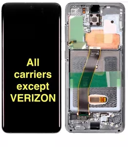 Per Samsung Galaxy S20 5G Schermo LCD Digitalizzatore Sostituzione/Telaio/ECCETTO VERIZON - Foto 1 di 1