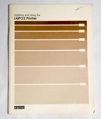 Vintage DEC digital Installing and Using the LQPO2 Printer  ST533B08 - Image 1 of 2