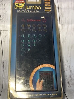 Vintage Emerson Smart Jumbo Remote - Luminescent Touch Pad - 8 Devices Easy Eyes - Image 1 of 2