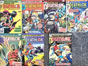 ASTONISHING TALES FEATURING DEATHLOK. NUMBER'S 27-28 31-34 & 36. (7 ISSUE LOT). - Picture 1 of 22