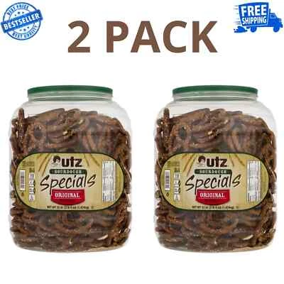 (Paquete de 2) Barril de pretzels especiales de masa madre original Utz de 52 oz Foto 1 de 4