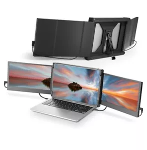 NEW Laptop Screen Extender, 12" FHD 1080P IPS Triple Portable Monitor for Laptop - Picture 1 of 6