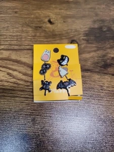 Studio Ghibli Official My Neighbor Totoro Opening Earrings Set of 6 JAPAN - Picture 1 of 3