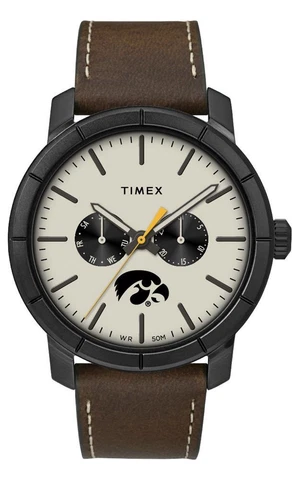 Men's University of Iowa Hawkeyes Timex Watch Home Team Leather Watch Cover