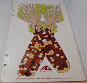 Carteles de dinámica publicitaria vintage anuncios originales de vendedor arte gráfico 1984 raro - Imagen 1 de 13