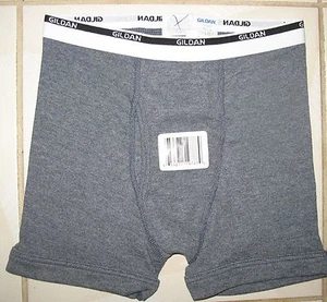 GILDAN - BOYS - GRAY - UNDERWEAR / BOXER BRIEF - LARGE 14-16 - Picture 1 of 2