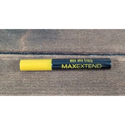 Wild and Crazy MaxExtend Mascara Black Yellow Tube New Makeup - Image 1 of 3