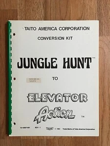 KIT DE CONVERSIÓN ORIGINAL TAITO JUNGLE CAZA A ASCENSOR ACCIÓN máquina arcade - Imagen 1 de 1