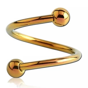 Micro spirale titane anodisé avec boules - Bild 1 von 4