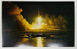 POST CARD– APOLLO 17 LAUNCH  12/7/1972, JF KENNEDY SPACE CENTER, FL. - Picture 1 of 2