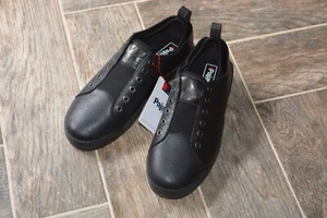 WOW Men's Black Leather Pull On Sneakers PAJAR CANADA Yuron Size 13 $140 NEW - Picture 1 of 5