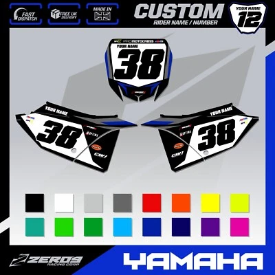 ПОЛЬЗОВАТЕЛЬСКИЕ НОМЕРНЫЕ ЗНАКИ MX ФОН YZ 125 2022 - 2025 YZ 250 2022 - 2025 TEAM - Изображение 1 из 4
