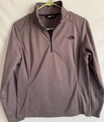 Camisa Pullover Chaqueta Mujer The North Face 1/4 Cremallera Talla Grande Granate Poliéster Foto 1 de 4