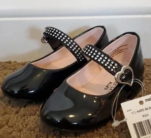 Baby Girl Falls Creek Lil Kate Black Patent Leather Dress Shoes Size 5 NWT - Picture 1 of 1