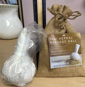 150g Thai Massage Ball Herbal Spa Warm Hot Relaxing Aroma Compress Ball - Picture 1 of 5