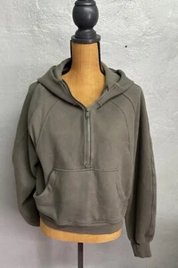 CRZ YOGA Mujer Sudadera con Capucha Recortada Talla Grande (12) Media Cremallera Bolsillos con Capucha - Imagen 1 de 10