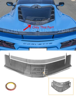 Borde inferior de ventana trasera de fibra de carbono para Corvette C8 cupé de 20 unidades GM estilo de fábrica Foto 1 de 4