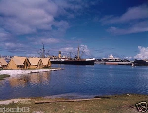 1939 Puerto Rico - San Juan Harbor - 1939 Color Photo - 8" by 10" Reprint - Bild 1 von 1