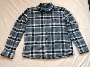 George men's long sleeve check shirt, button down collar, Size M, 100% cotton - Picture 1 of 4