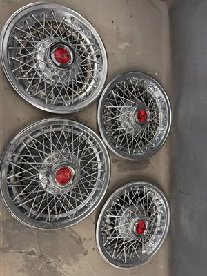 1977-1987 Pontiac Firebird Grand Prix 14" Hub Caps Lemans Hubcaps Bonneville OEM - Image 1 of 4