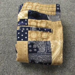 Fresh Prints of Bel-Air Pants Mens XL Patchwork Stretch Twill Joggers Retro Star - Picture 1 of 15