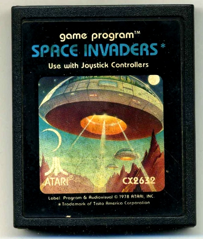 SPACE INVADERS Atari 2600, 1980 VINTAGE VIDEO GAME #577 - Image 1 of 1