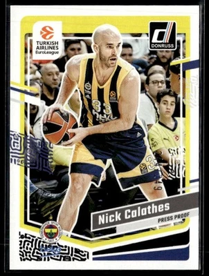 L51,976- 2023-24 Donruss Turkish EuroLeague Press Proof Purple #74 Nick Calathes - Image 1 of 2