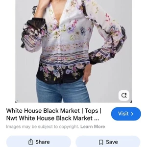 White House Black Market Bluse mehrfarbig geblümt - Bild 1 von 6